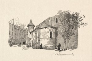 St. Julien le Vauvre, Vnější pohled od Auguste Louis Lepère