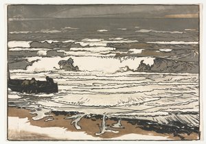 Breaking Waves, Příliv září 1901 od Auguste Louis Lepère