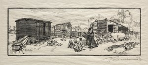 Dům kočárů (Le wagon-logement) od Auguste Louis Lepère