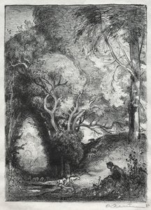 Ravine v červnu. od Auguste Louis Lepère