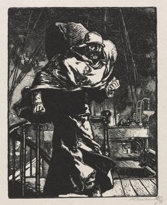 Válka roku 1914. První série. Císař Vilém v Angeru, 1915. od Auguste Louis Lepère