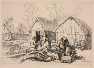 Dřevařský dům (Vendée) od Auguste Louis Lepère