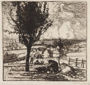 Přání Jouy-le-Moutier, 1893. od Auguste Louis Lepère