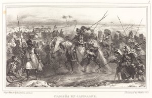 Křižáci na venkově od Auguste Raffet