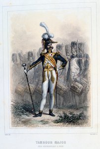Drum Major z Grenadiers-à-Pied, 1859. od Auguste Raffet