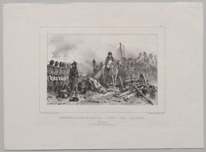 Litografické album z roku 1837: Half-Batalion at Left...Mil!...Fire!...Load od Auguste Raffet