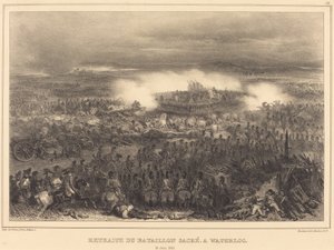 Ústup u Waterloo od Auguste Raffet