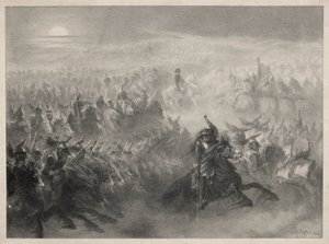 Recenze v noci od Auguste Raffet