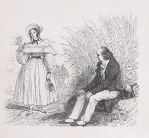 Dcera lidu z Úplných Bérangerových děl, 1836 od Auguste Raffet