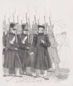 Starý desátník z The Complete Works of Béranger, 1836. od Auguste Raffet