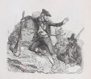 Pašeráci, z The Complete Works of Béranger, 1836 od Auguste Raffet