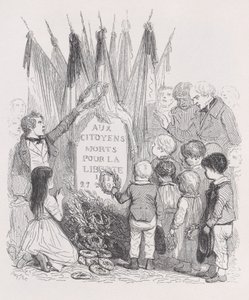 The Tombs of July z The Complete Works of Béranger, 1836. od Auguste Raffet