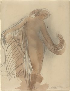 Postava čelem vpřed od Auguste Rodin