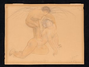 Cupid a Psyche, kolem roku 1900 od Auguste Rodin