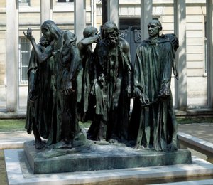 Pomník buržoazie z Calais Bronzová socha od Augusta Rodina (1840-1917) od Auguste Rodin