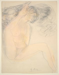 Akt - podpatek na uchu od Auguste Rodin