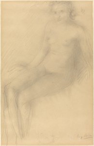 Sedící ženský akt od Auguste Rodin