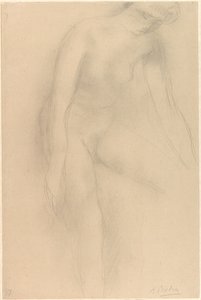 Stojící ženský akt, předkloněný dopředu od Auguste Rodin