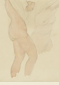 Studijní list se dvěma ženami, které si svlékají košili od Auguste Rodin