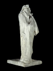 Francouzský spisovatel Honore de Balzac (1799-1850). Sádrová socha od Augusta Rodina (1840-1917) 1898 Paříž, Musee d