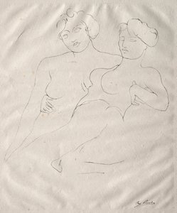 Dvě postavy od Auguste Rodin