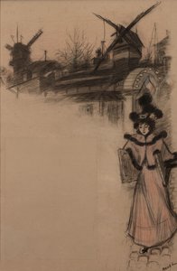 Studie Moulin de la Galette, 1896. od Auguste Roedel