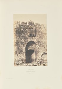 Jeruzalém. Brána svatého Štěpána. Pohled zvenčí od Auguste Salzmann
