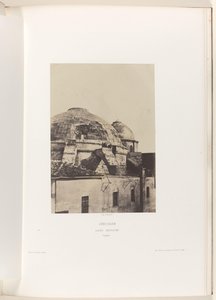 Kopule kostela Božího hrobu v Jeruzalémě Jeruzalém. Saint Sepulcre. Coupole (název na objektu)