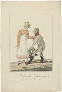 Spojenci v Paříži v roce 1815: Rakouský sentiment od Auguste Thomas Marie Blanchard
