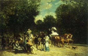 Den v parku, 1875 od Auguste de Molins