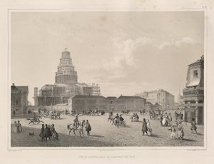 Stavební práce v roce 1838 Od: Stavba katedrály svatého Izáka, 1845
