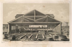 Stone Masons Workshop Od: Stavba katedrály svatého Izáka, 1845