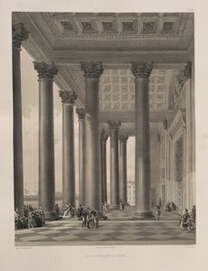 Severní portál katedrály svatého Izáka Od: Stavba katedrály svatého Izáka, 1845