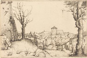 Nádvoří zámku od Augustin Hirschvogel