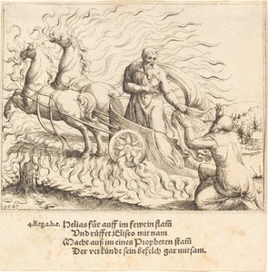 Eliáš je vzat do nebe, 1547. od Augustin Hirschvogel