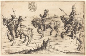 Herbersteinova cesta do Dánska, 1546. od Augustin Hirschvogel