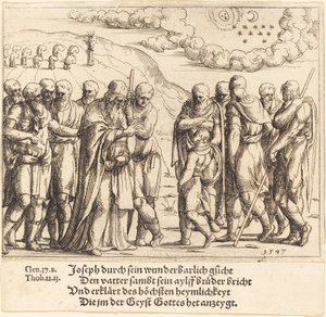 Joseph vypráví své sny, 1547. od Augustin Hirschvogel