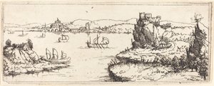 Krajina s plachetnicemi, 1546. od Augustin Hirschvogel