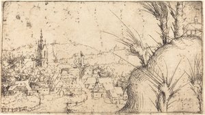 Krajina s městem vlevo, 1549. od Augustin Hirschvogel
