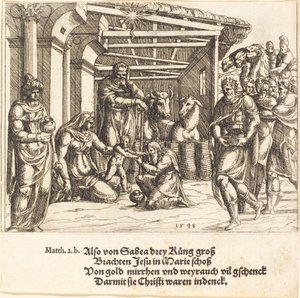 Klanění tří králů, 1548. od Augustin Hirschvogel