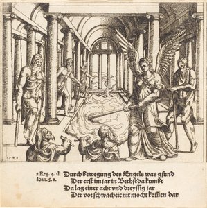 Anděl agitující bazén Bethesdy, 1548.