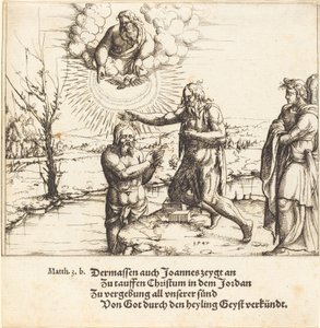 Křest Kristův od Augustin Hirschvogel