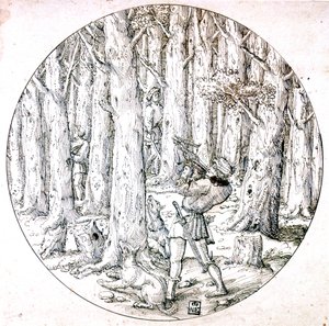 The Chase, c1513-1553 od Augustin Hirschvogel