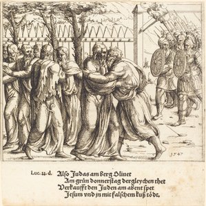 Jidášův polibek od Augustin Hirschvogel