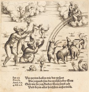 Poslední soud od Augustin Hirschvogel