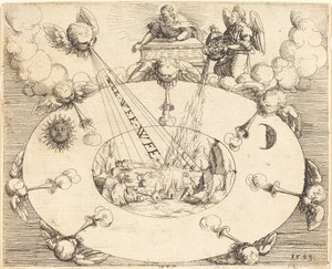 Otevření sedmé pečeti, 1549. od Augustin Hirschvogel