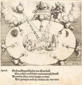 Otevření sedmé pečeti, 1549. od Augustin Hirschvogel