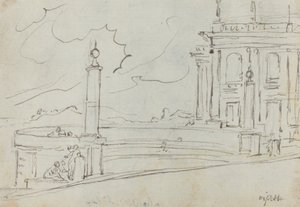 Ripetta v Římě [verso] od Augustin Pajou