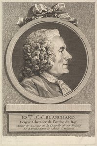 Portrét Esprit-Joseph-Antoine Blanchard, 1767. od Augustin de Saint Aubin