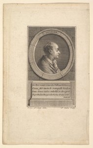 Portrét Gessner, 1775. od Augustin de Saint Aubin